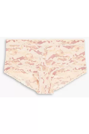 Hanky Panky Women Briefs - Camouflage stretch-jacquard mid-rise briefs