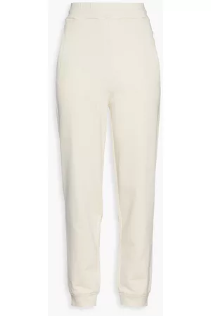 Roberto Cavalli Women Pants - French cotton-terry track pants - Neutral