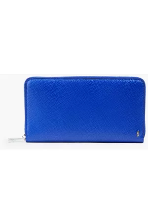 SERAPIAN Men Wallets - Textured-leather wallet - Blue