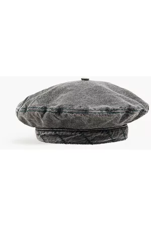 Ganni Women Hats - Denim beret - Gray