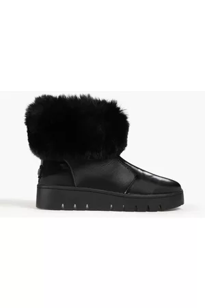 Australia Luxe Collective Women Ankle Boots - Crescent faux fur and leather ankle boots