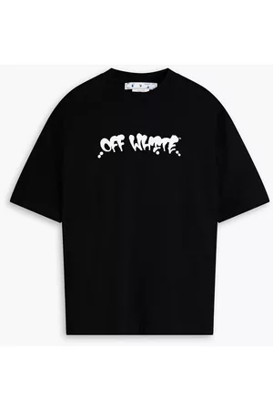 OFF-WHITE Men Short Sleeve - Printed cotton-jersey T-shirt