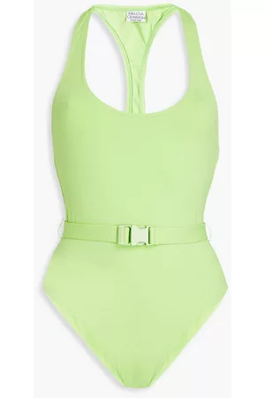 Melissa Odabash Women Swimming Costumes - Nevis belted swimsuit - Green