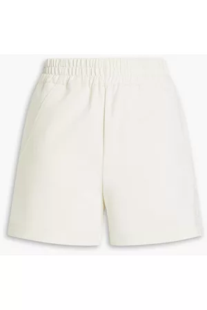 McQ Women Shorts - Logo-appliquéd stretch-jersey shorts - White