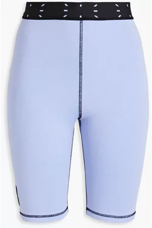 McQ Women Shorts - Cotton-blend jersey shorts - Purple