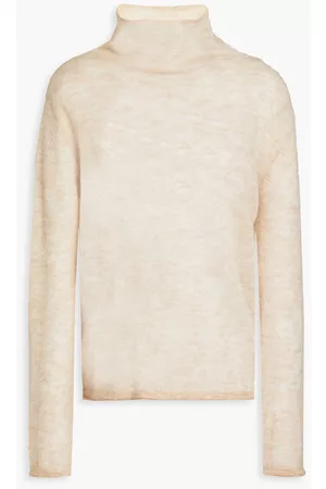 Luisa Cerano Women Turtlenecks - Mélange knitted turtleneck sweater - Neutral