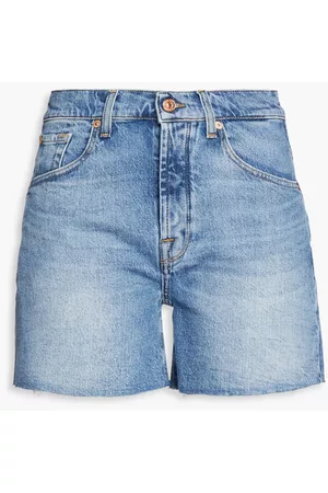 7 for all Mankind Women Shorts - Billie denim shorts - Blue