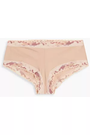 Hanky Panky Women Briefs - Camouflage Supima cotton-jersey mid-rise briefs