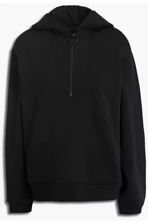 Love Moschino Women Hoodies - French cotton-terry half-zip hoodie