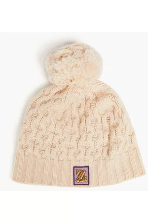 ZIMMERMANN Women Beanies - Cable-knit wool and cashmere-blend beanie - Neutral