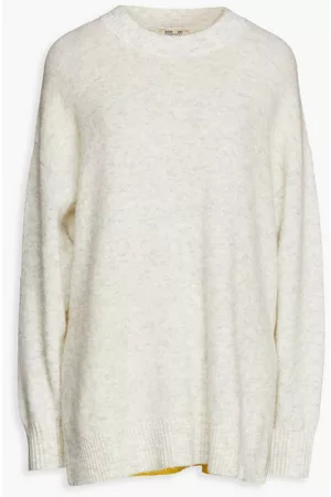 Baum und Pferdgarten Women Cea two-tone mélange knitted sweater - White