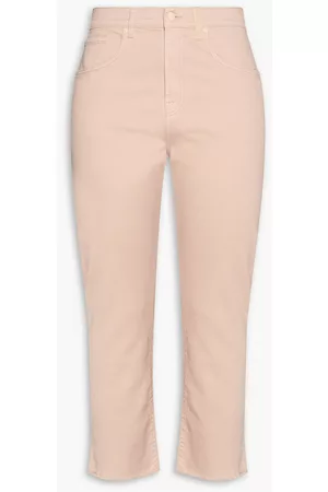 7 for all Mankind Women Tapered - High-rise tapered jeans - Pink