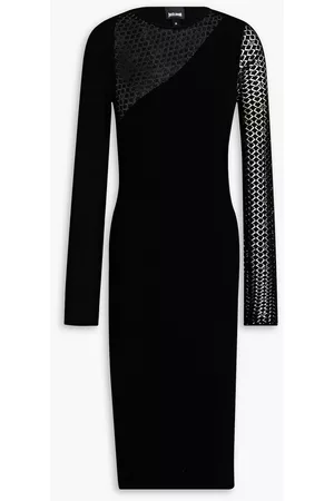 Roberto Cavalli Women Knitted Dresses - Paneled crochet-knit dress