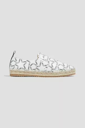 Jimmy Choo Women Casual Shoes - Lichi printed leather espadrilles