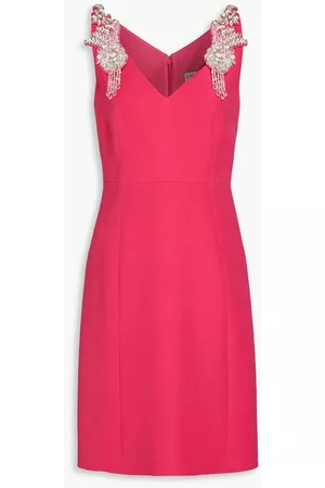 Emilio Pucci Women Dresses - Embellished wool and silk-blend dress - Pink
