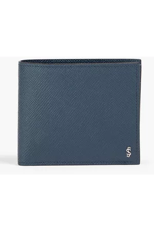 SERAPIAN Men Wallets - Textured-leather wallet - Blue