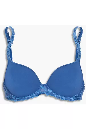 Simone Pérèle Women Underwired Bras - Embroidered tulle-trimmed jersey underwired bra