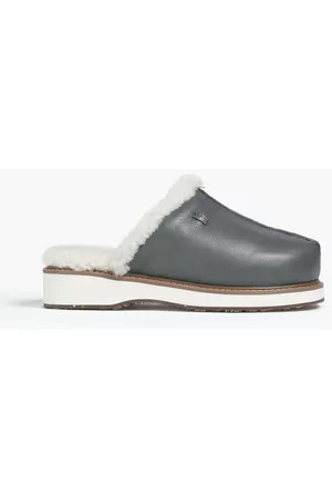 Australia Luxe Collective Women Flip Flops - Shearling slippers - Gray