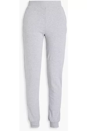 L'Agence Women Pants - Mélange French terry track pants - Gray