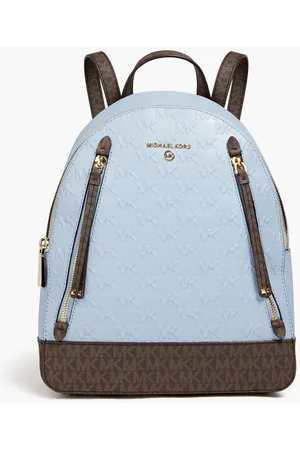 Michael Kors Leonie monogram-logo Backpack - Brown