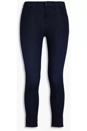 J Brand Women Skinny - Cropped high-rise skinny jeans - Blue