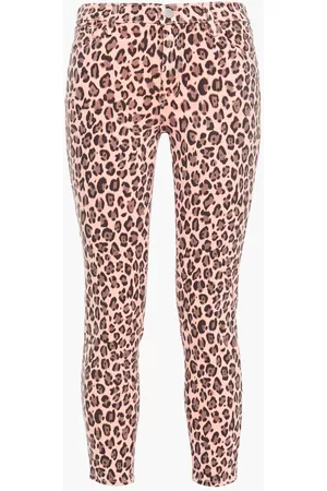 J Brand Women Skinny - Cropped mid-rise leopard-print skinny jeans