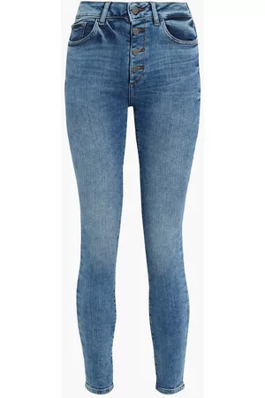 DL1961 Women Skinny - Farrow faded high-rise skinny jeans - Blue