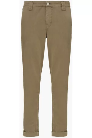 J Brand Women Slim Pants - Cotton-blend slim-leg pants - Neutral