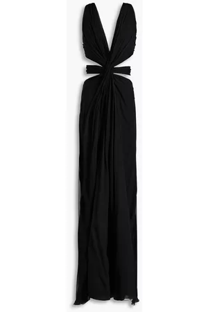 Alberta Ferretti Women Party Dresses - Cutout twisted silk-chiffon gown