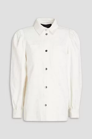 Stella Nova Women Tops - Sara embroidered cotton shirt - White