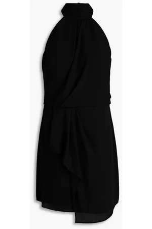 Halston Heritage Women Dresses - Harlow draped crepe de chine mini dress