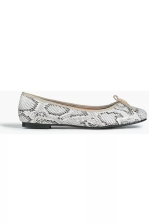 French Sole Women Ballerinas - Amelie snake-print leather ballet flats