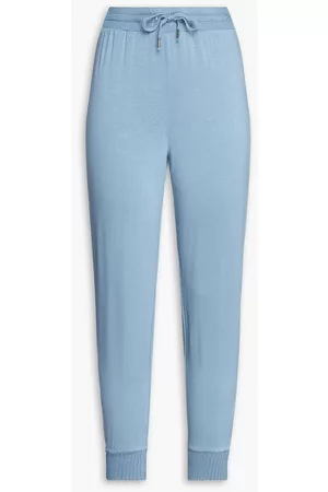 7 for all Mankind Women Pants - French terry track pants - Blue