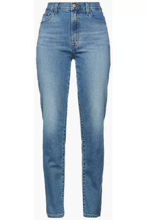 J Brand Women Slim - Faded high-rise slim-leg jeans - Blue