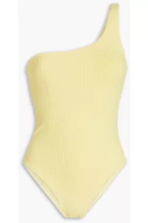 Melissa Odabash Women Swimming Costumes - Palermo one-shoulder ribbed swimsuit - Yellow