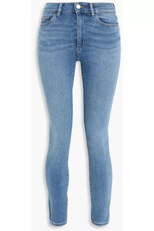 DL1961 Women Skinny - Farrow cropped mid-rise skinny jeans - Blue