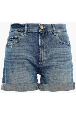 DL1961 Women Shorts - Distressed denim shorts - Blue