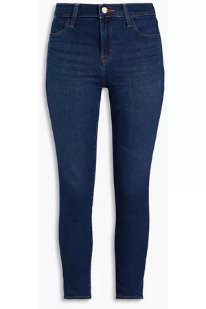 J Brand Women Skinny - Cropped high-rise skinny jeans - Blue