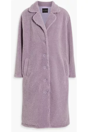 V By Muubaa Women Coats - Faux shearling coat - Purple