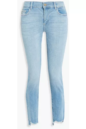 DL1961 Women Skinny - Florence cropped mid-rise skinny jeans - Blue