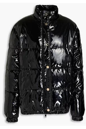 Love Moschino Women Jackets - Quilted glossed shell jacket