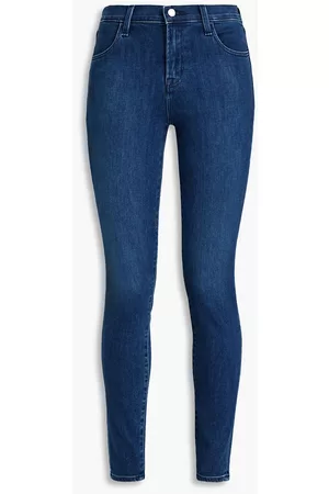 J Brand Women Skinny - Faded high-rise skinny jeans - Blue