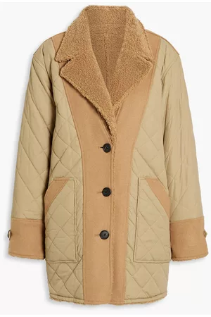 Derek Lam Women Coats - Reversible quilted shell and felt coat