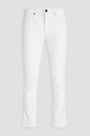 Mens white stretch sales skinny jeans