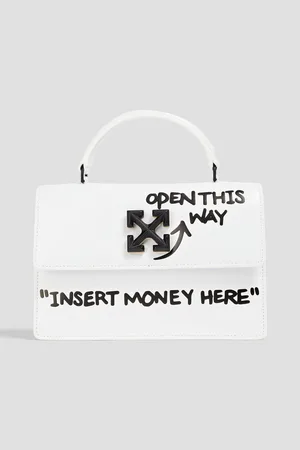Off-White Hybrid Lettering Shopper Tote Bag