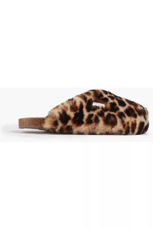 Australia Luxe Collective Women Flip Flops - Leopard-print faux fur slippers