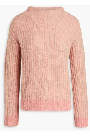 Luisa Cerano Women Brushed mélange wool-blend sweater - Pink
