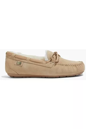 Australia Luxe Collective Women Loafers - Prost shearling-lined suede loafers - Neutral