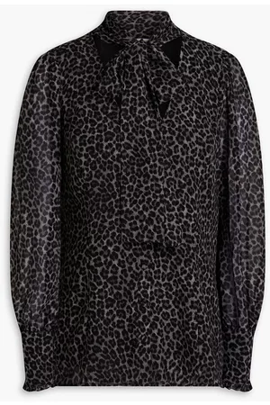 Michael Kors Women Blouses - Leopard-print georgette blouse