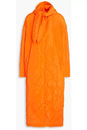 Jakke Women Coats - Bonny quilted shell hooded down coat - Orange